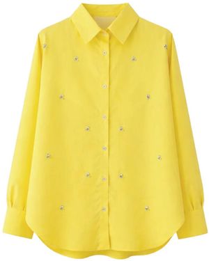 A PAPER KID Embellished Shirt - Yellow