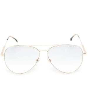 Victoria Beckham Pilot-Frame Sunglasses - White