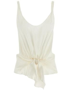 JW Anderson Blusa Con Detalle De Nudo - Blanco