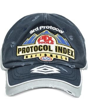 Protocol Index Gerafelde Honkbalpet - Blauw