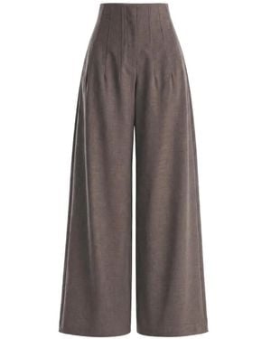 Monse Broek Met Wijde Pijpen - Bruin