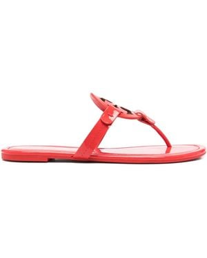 Tory Burch Sandalen Aus Leder - Rot