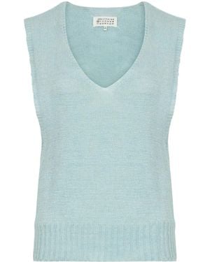 Maison Margiela Fussbett Knitted Top - Blue