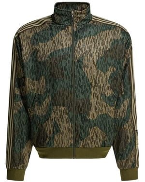 Kapital Striped Camouflage Sweatshirt - Green