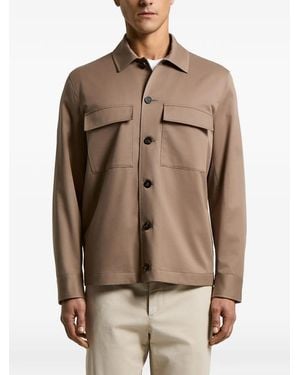 Peserico Pocket Jacket - Brown