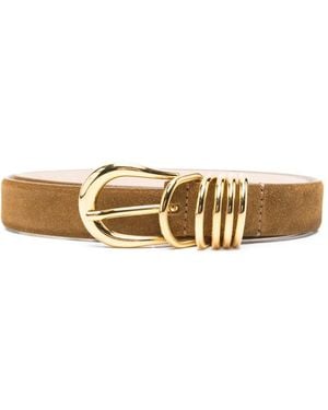 DEHANCHE Hollyhock Suede Belt - Metallic