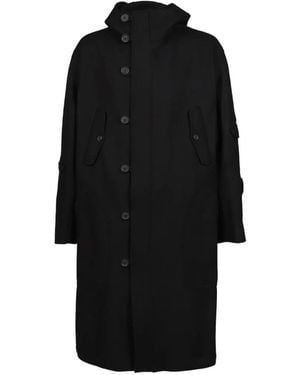 Yohji Yamamoto Parka D'Inspiration Militaire - Black