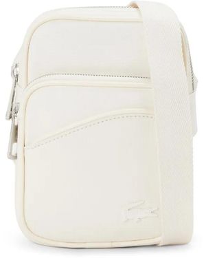 Lacoste Angy Schultertasche Aus Faux-Leder - Weiß