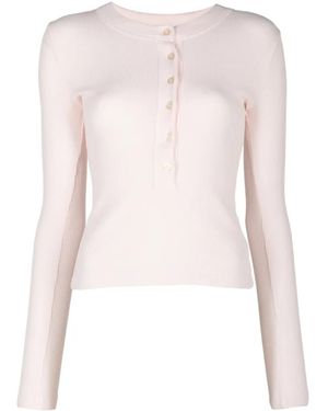 Citizens of Humanity Varra Ribbed-Knit Top - Pink