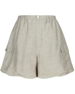 JNBY Wide-Leg Mini Shorts - Natural