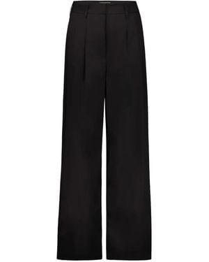 DR. HOPE Pantalones De Vestir Con Pinzas Dobles - Negro