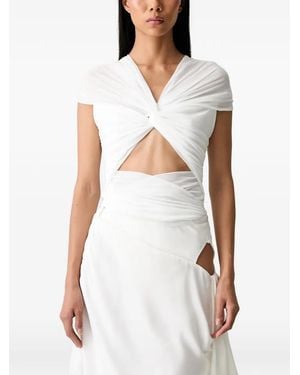 Bardot Hemd Mit Cut-Outs - Weiß