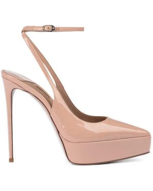 Le Silla Uma Platform Slingback Court Shoes - Pink