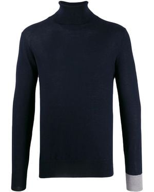 LC23 Schmaler Rollkragenpullover - Blau