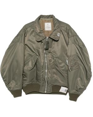 Maison Mihara Yasuhiro Shifted Layer Flight Jacket - Green