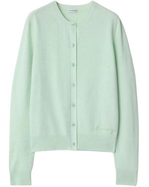 Burberry Button-Up Cardigan - Green