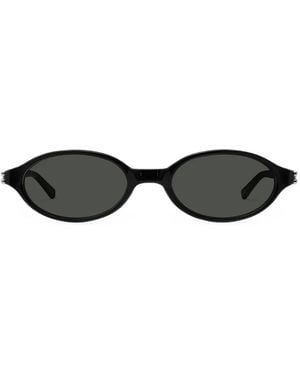 Gentle Monster Ivy Oval-Frame Sunglasses - Black