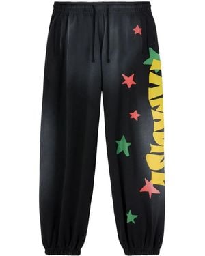 Palm Angels Pantalones de chándal Paradise Palm - Azul