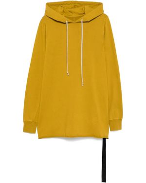 Rick Owens Felpa Con Cappuccio - Giallo