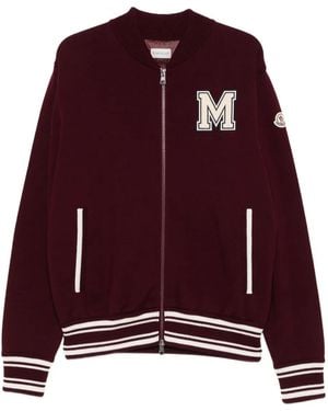 Moncler Zip-Up Bomber Jacket - Purple