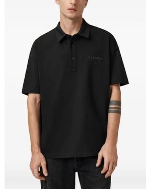 AllSaints Xander Polo Shirt - Black