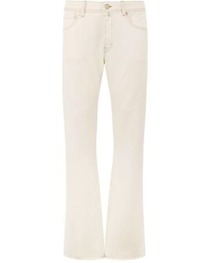 Billionaire Embroidered Pocket Jeans - Natural