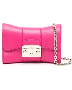 Furla Metropolis Remix Leather Mini Bag - Pink