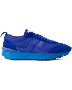 Lanvin Bumpr Panelled Trainers - Blue