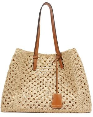 Ermanno Scervino Crochet Tote Bag - Natural