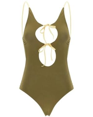 MAISON ANANA Reversible Cutout-Detail Swimsuit - Green