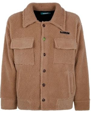 Barrow Button Teddy Jacket - Brown