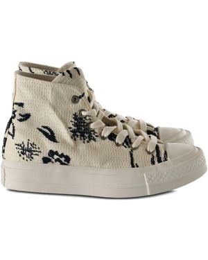 Converse Patterned-detail high-top sneakers - Natur