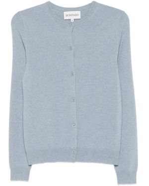 Bompard Button-Fastening Crew-Neck Cardigan - Blue