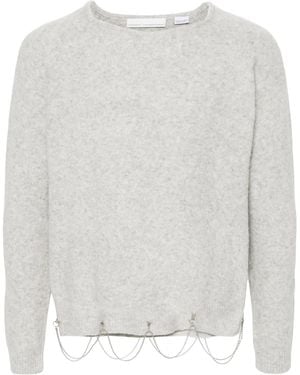 Random Identities Pullover Mit Kristallen - Weiß