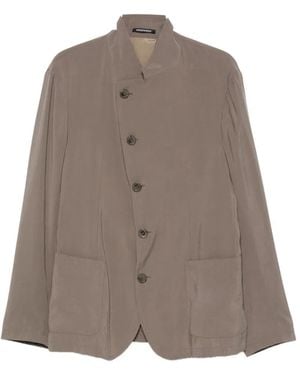 Emporio Armani Button-Fastening Jacket - Brown