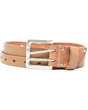 Our Legacy Riveted Buckled Belt - Natural