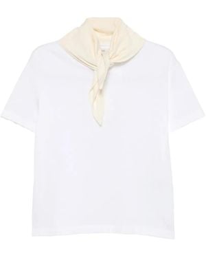 TOTEME Scarf-Detail T-Shirt - White