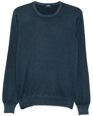 Barba Napoli Virgin Wool Jumper - Blue