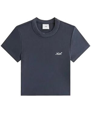 Kith Mulberry Logo-Embroidered T-Shirt - Blue
