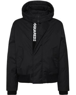 DSquared² Piumino Con Logo Nascosto - Nero