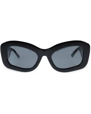 The Attico Lunettes De Soleil À Monture Rectangulaire X Linda Farrow Harry - Black