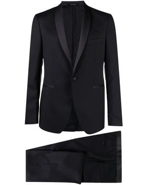 Tagliatore Tailored Single-Breasted Dinner Suit - Black