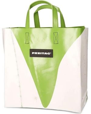Freitag Sonny Logo-Patch Tote Bag - Green