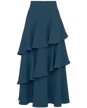 Cherubina Marquee Maxi Skirt - Blue