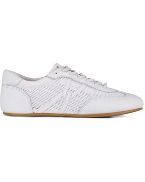 Veronica Beard Riviera Mesh Panelled Trainers - White