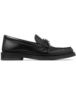 Jimmy Choo Addie レザーローファー 15mm - ブラック