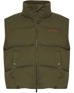 DSquared² Bodywarmer Met Logo - Groen