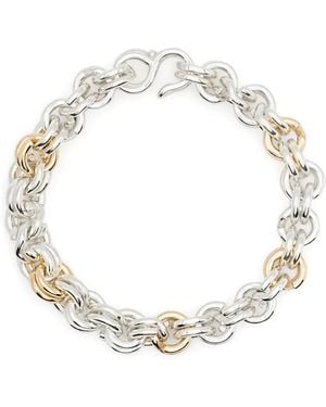 OUIE Bracelet Bicolore En Or 14Ct - Métallisé