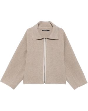 Sofie D'Hoore Veste Oversize Zippée Calipso À Col Montant - Natural