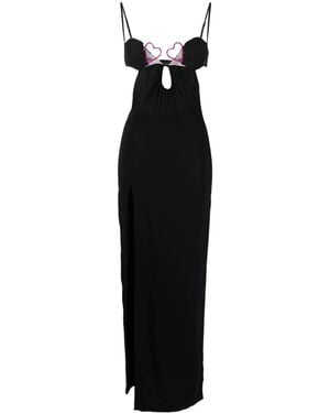 Nensi Dojaka Long Cut Out Dress - Black